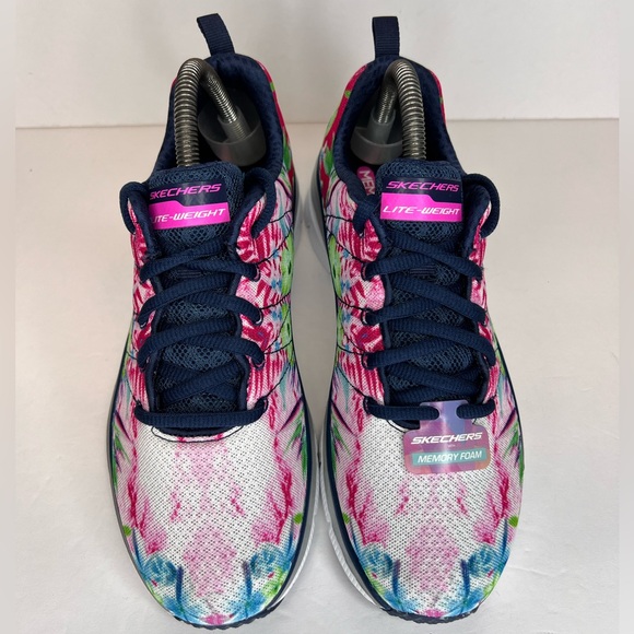 Skechers Fashion-Fit Spring Essential Navy/Multi Floral 12708/NVMT Sz 8M NWT! - Picture 2 of 16